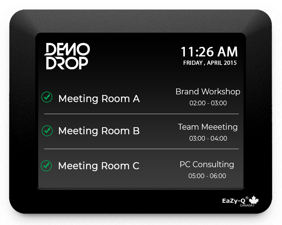 meeting room display